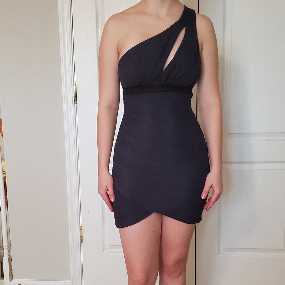 BCBG MaxAzaria Navy & Black Dress